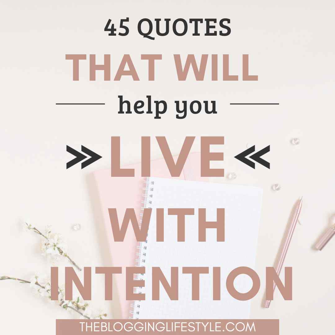 Featured image for intentional living quotes.